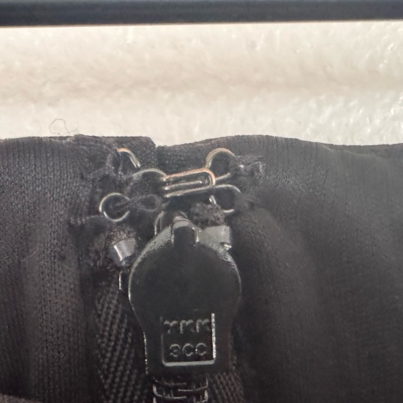 Express High Waist Pencil Skirt with Back Slit - Black - Picture 6 of 8